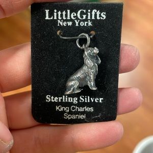 Sterling silver little gifts dog breed charm - King Charles Spaniel